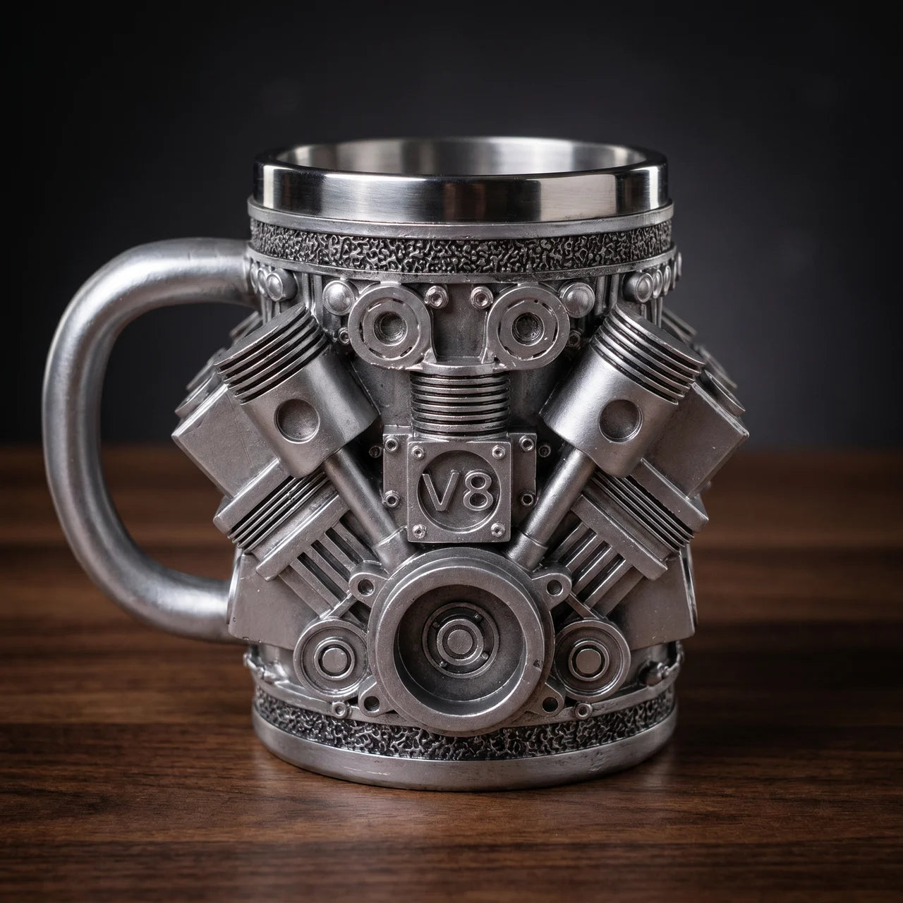 Handmade V8 Engine Mugs