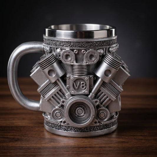 Handmade V8 Engine Mugs